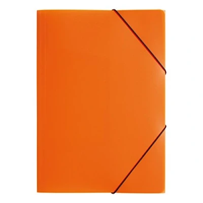 Immagine di Pagna Cartellina con elastico in polipropilene, formato A3, arancione traslucido