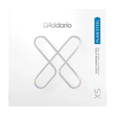 Immagine di Corde D&#039;Addario per chitarra XS Plain Steel Corda singola XSPL0155 Durata massima con sensazioni di scorrevolezza e timbro eccezionale .0155