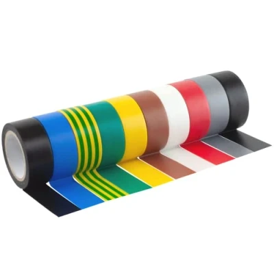 Immagine di GTSE Nastro isolante set colorato 19 mm x 5 m Robusto ed autoadesivo Per proteggere, unire e riparare cavi 10 rotoli