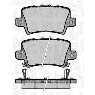 Immagine di MAGNETI MARELLI 363916060621 Kit pastiglie freno con segnalatore acustico usura HONDA: CIVIC 8 Hatchback