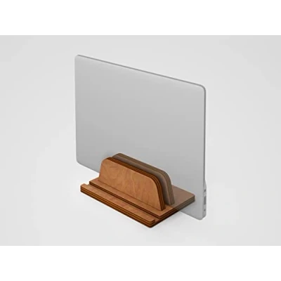 Immagine di Supporto verticale per laptop computer portatile Made in EU (marrone)