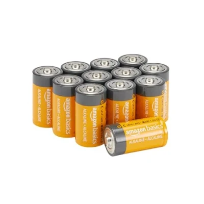 Immagine di Amazon Basics Batterie alcaline mezza torcia, 1.5 volt, per uso quotidiano, confezione da 12, Non ricaricabile, (l’aspetto potrebbe variare dall’immagine)