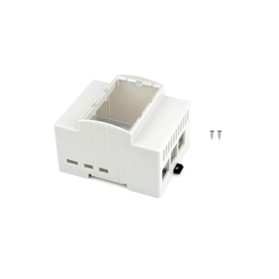 Immagine di Waveshare for Raspberry Pi 5 Case,DIN Rail ABS Case 5,Large Inner Space, Compatible with Expansion Board Poe Hat (F), RS485 Can Hat, 2 CH