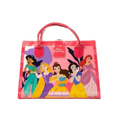 Immagine di Lip Smacker Disney Princess Weekender Case, 20+ Pezzi, Valigetta Trucchi Bambina, con Make up e Accessori per Viso, Labbra, Occhi Capelli, un Look da Principessa
