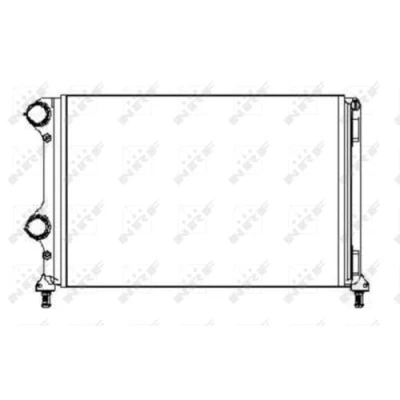 Immagine di NRF 53245A Radiatore motore Alluminio 702 304 32 Alette di raffreddamento montate meccanicamente FIAT: Doblo I Cargo, Station Wagon