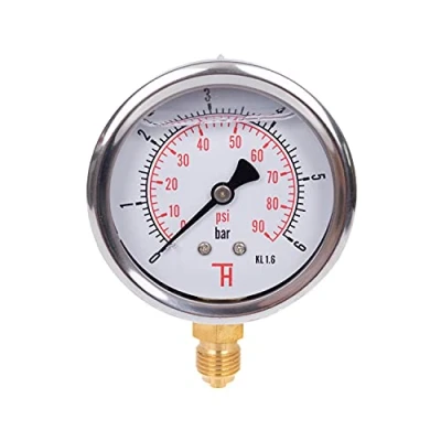 Immagine di THERMIS Manometro (0 6 bar) Resistente agli urti G 1/4 connettore dal basso 63 mm 304G