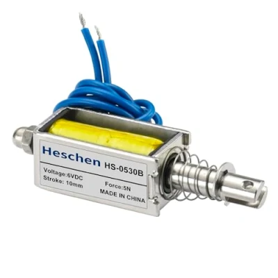 Immagine di Heschen Solenoide Elettromagnete HS 0530B DC6V 5N 10mm corsa push pull tipo aperto telaio
