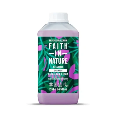 Immagine di Faith In Nature Shampoo lavanda e geranio 2,5 l, trasparente