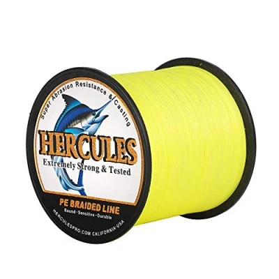 Immagine di Hercules Filo da pesca intrecciato a 8 fili, 100 2000m, 10 300lb, super morbido, polietilene, Lenze intrecciate per con lenza, riva, in mare, barca