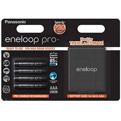 Immagine di Panasonic eneloop PRO HR03 Box Micro (AAA) Batteria Ricaricabile NiMH 900 mAh 1.2V 4St.