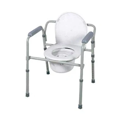 Immagine di Sedia comoda multifunzione 4 in 1 Pieghevole Rialzo wc e sedile per doccia