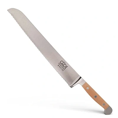 Immagine di Güde Solingen Coltello da Pane forgiato, 32 cm, Legno di Pero, Alpha BIRNE Doppio Collarino, Fatto a Mano in Germania