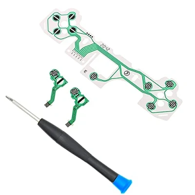 Immagine di MMOBIEL Circuito stampato a nastro flessibile per PlayStation 5 PS5 DualSense Controller CFI ZCT1W compreso (+) cacciavite