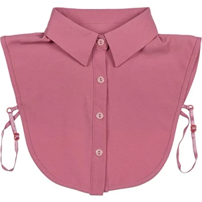 Immagine di styleBREAKER Colletto da Camicia Donna con abbottonatura in Tinta Unita, per Bluse e Pullover 08020004, Colore:Rosa Antico Vecchio