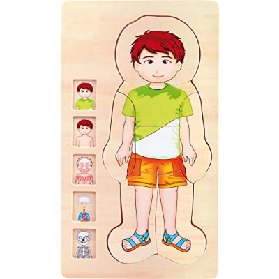 Immagine di Small Foot Company Anatomia Ragazzo, Puzzle, 29 Pezzi, Colore Multicolore, 2019618