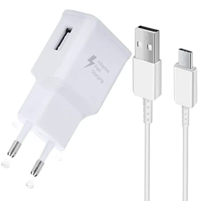 Immagine di PH26 Caricabatterie Rapido 3A + Cavo USB C per Samsung Galaxy M12 con Tipo Trasferimento dati Ultra
