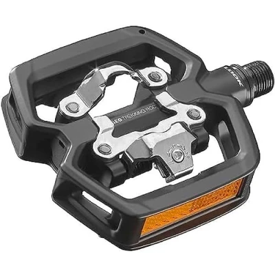 Immagine di LOOK Cycle Pedali da Bici GEO Trekking Roc Ibridi Ultra Robusti in Alluminio 1 Lato Automatico, Piatto Ideali per Uso Fuoristrada + Tacchette EASY