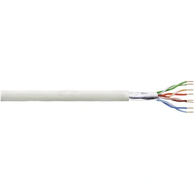 Immagine di LogiLink CPV001 Cavo di rete CAT 5e F/UTP 4 x 2 0.205 mm² Grigio 100 m