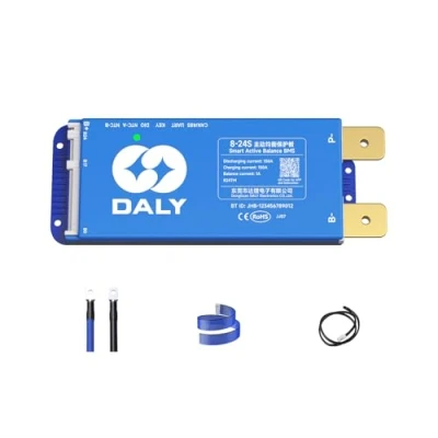 Immagine di DALY Smart Active Balance BMS 150A 24V 84V 8S 24S Bluetooth integrato con RS485 CAN PCB Scheda di protezione della batteria per pacco Li ion LifePO4 LTO