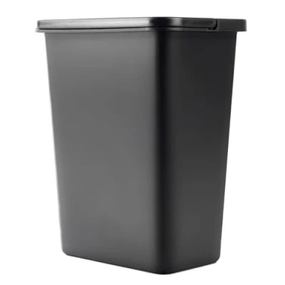 Immagine di KADAX pattumiera per la raccolta dei rifiuti 10 litri, con manico mobile, in plastica, contenitore universale (nero, 10L)