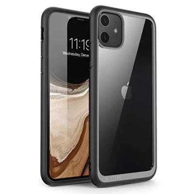 Immagine di SUPCASE Cover per iPhone 11 6,1 Pollici (versione 2019), [Unicorn Beetle Style ] Custodia Trasparente Protettiva Ibrida Premium (Nero)