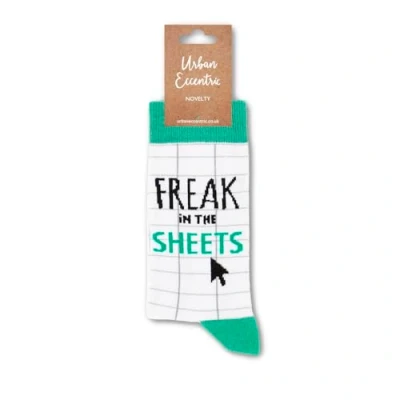 Immagine di Urban Eccentric Calzini unisex Freak in The Sheets Regalo 1 paio cotone premium Novità Regali, Multicolore, 6 11, 11