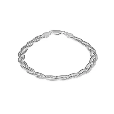 Immagine di Tuscany Silver Bracciale da Donna in Argento Sterling 925, 19 cm
