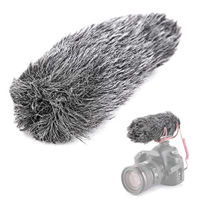 Immagine di Sxhlseller Microfono Parabrezza, Capacitanza Parabrezza Furry per RODE VideoMic Go Registratore da Esterno Copertura Antivento Shield