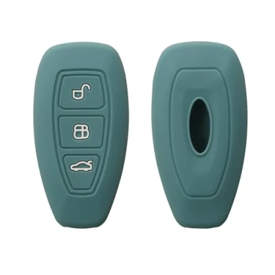 Immagine di kwmobile Cover Chiavi Auto Compatibile con Ford 3 tasti Keyless Go Custodia Protettiva Chiave Copri Telecomando Gomma Portachiave Macchina Silicone