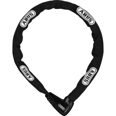 Immagine di Abus, Catena con chiusura ABUS Steel O Chain 9808K, antifurto per bici cilindro XPlus la protezione contro le manomissioni, livello di sicurezza 11, spessore 8 mm, lunghezza 140 cm, nero
