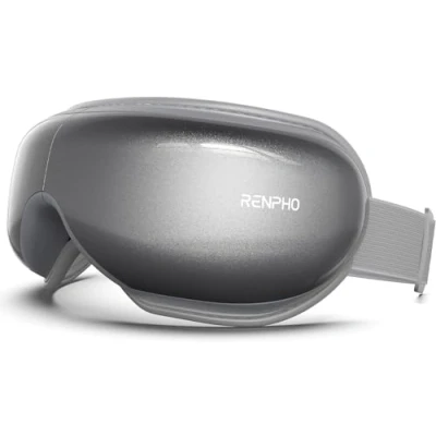 Immagine di RENPHO Massaggiatore occhi con calore, Eyeris 1 Maschera musica Bluetooth, rilassa e riduce l&#039;affaticamento degli occhi, riscaldato per viso