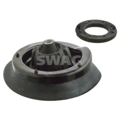 Immagine di SWAG 10 93 0840 Supporto ammortizzatore a molla Assale anteriore Dx con materiale di montaggio cuscinetto sfere Gomma