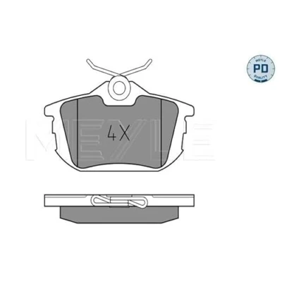 Immagine di MEYLE Kit pastiglie freno PD Quality Assale posteriore predisposto per visualizzazione avviso usura con lamierino anticigolío 025 218 6115/PD