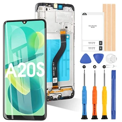 Immagine di ARSSLY Schermo per Samsung Galaxy A20s/A207 Display LCD Touch Digitizer Sostituzione Gruppo Vetro con Strumenti (Nero Cornice)