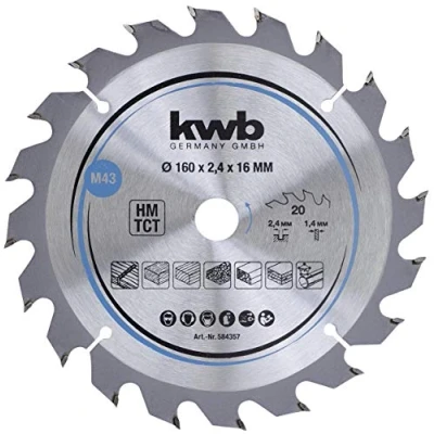 Immagine di kwb 584357 Lama circolare in metallo duro 160 x 16 mm 1 pz.