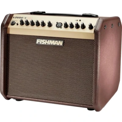 Immagine di Fishman Loudbox Mini da 60 W, Amplificatore per chitarra acustica Bluetooth, Marrone e Oro