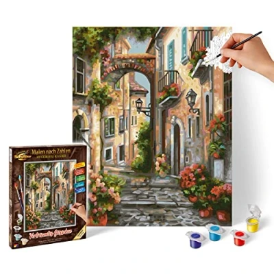 Immagine di Schipper Edificio Numeri Dipingi Immagini per Adulti, pennelli e Colori acrilici, 24 x 30 cm, Multicolore, Medio, 609240826