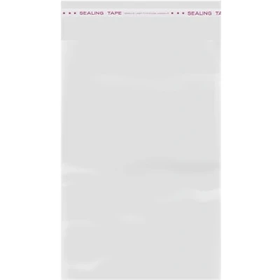 Immagine di IBOO Set da 200 sacchetti di plastica trasparenti, adesivi, OPP, autoadesivi per biscotti, gioielli, caramelle, (12 x 18 cm).