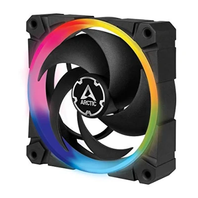 Immagine di ARCTIC BioniX P120 A RGB 120 mm Ventola PC da Gioco Pressione Statica con RGB, PWM, Dissipatore, Cuscinetto Dinamico Fluido, 400 2300 RPM Nero