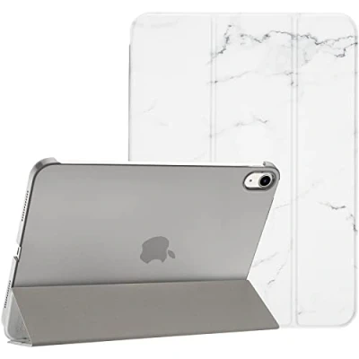Immagine di ProCase Cover iPad 10 Generazione 10,9 Pollici 2022, Custodia [A2696 A2757 A2777] Sottile Leggera Auto Sveglia/Sonno Marmo Bianco