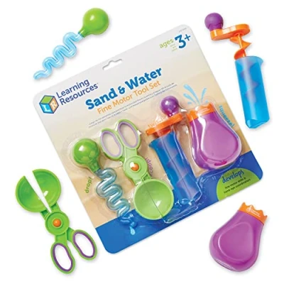 Immagine di Learning Resources Set di strumenti acquatici o da sabbia per sviluppare le abilità fino motorie