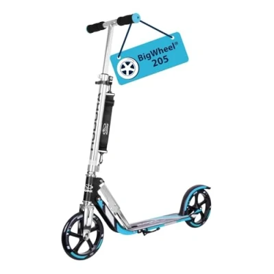 Immagine di HUDORA BigWheel 205 Pure Scooter, Monopattino per bambini e adulti, Scooter a partire dai 6 anni, City Roller fino 100 kg, Pieghevole regolabile in altezza