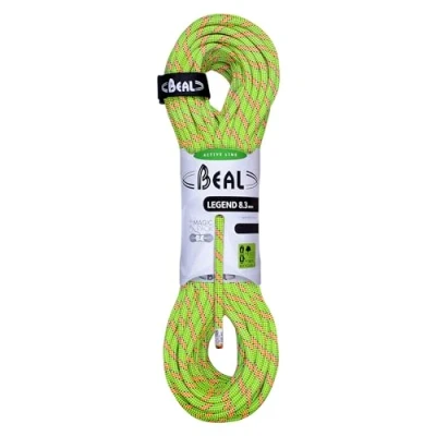 Immagine di Beal Legend Corda da Arrampicata, Unisex, BC083L, Verde, 60 m