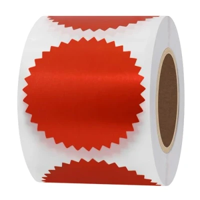 Immagine di Hylabelest Etichette adesive per certificati, 5 cm, colore rosso brillante