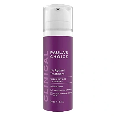 Immagine di Paula&#039;s Choice CLINICAL Trattamento 1% Retinolo Serum Viso Antirughe Attenua Linee Sottili e Macchie Scure Migliora il tono la Pelle con Vitamina C Tutti i Tipi di 30 ml