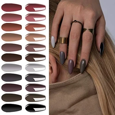 Immagine di Vishine Smalto semipermanente Set 12 colori Gel UV LED grigio nudo Soak Off Manicure Ongle Classic Nail Art 8ml