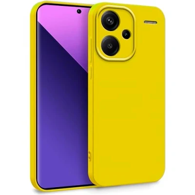 Immagine di MyGadget Cover per Xiaomi Redmi Note 13 Pro Plus 5G Custodia in Silicone Morbido a Doppio Strato Case con Protezione Fotocamera &amp; Fodera Interna Antigraffio Giallo