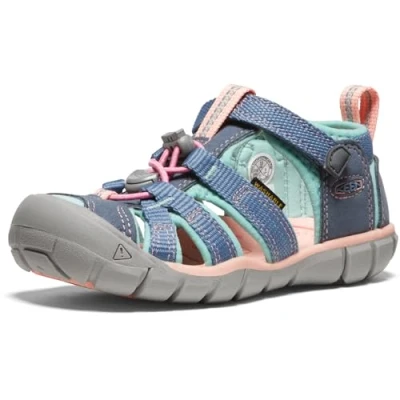 Immagine di Keen Seacamp II CNX Children Unisex Sandali da trekking per bambini, Taglia: 31, Flint stone/ocean wave Tessuto