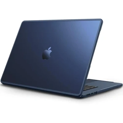 Immagine di FINTIE Custodia Compatibile con MacBook Air 15 M3 M2 2023 2024 (Modello A3114/A2941), Cover Rigida Opaca Anti Impronte + Bordo in TPU Protettivo, Mezzanotte