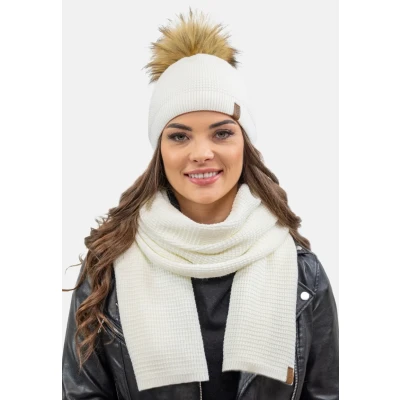 Immagine di Vivisence SET Sciarpa, Donna, Taglia: One Size, Ecru